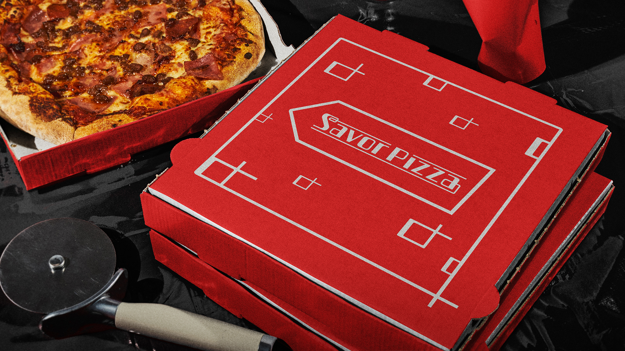 Brand identity for a nocturnal food truck experience