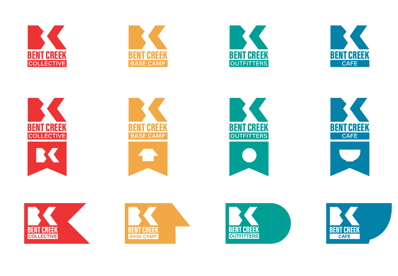 portfolio image bent creek collective logo set