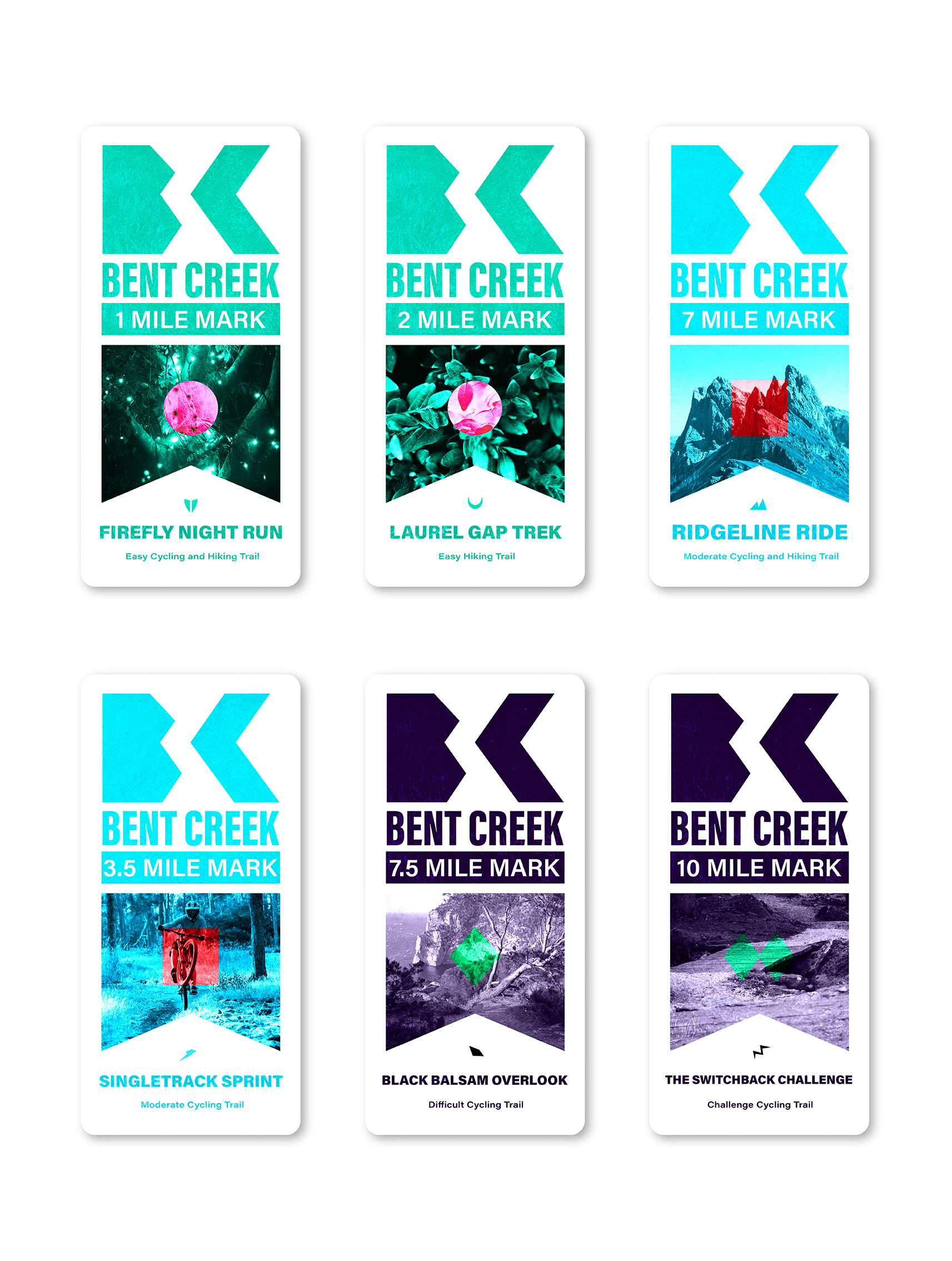 bent creek collective trail signs